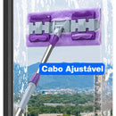 Rodo Mop Chenille Vassoura E Pano Em Microfibra Mope Rodo de Limpeza Esfregão 360º + Refil Grátis