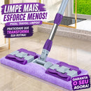 Rodo Mop Chenille Vassoura E Pano Em Microfibra Mope Rodo de Limpeza Esfregão 360º + Refil Grátis